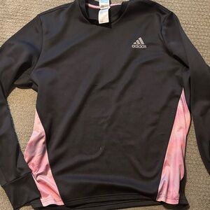 Adidas Black and Pink Performance Top